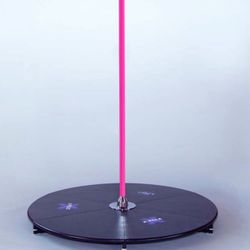 X Pole Stage Pole Lite - Pink Powder Coated 