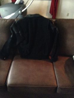 Leather and suede jacket