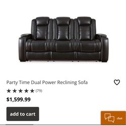 3-Piece Party Time Dual Power Reclining Set – Like New!