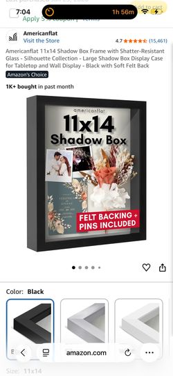Shadow box frame