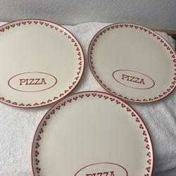 3 Pizzas Plates