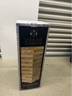 Giant Wooden Tumbling Tower (Giant Jenga) – Complete in Box | Barely Used