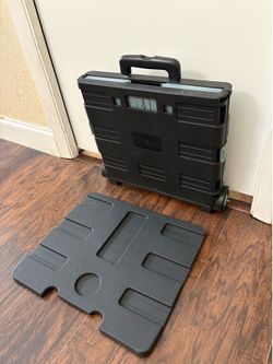 W. Boca Raton Folding cart ~ 15x 15x16, comes with a top cover. Good wheels