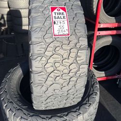275-55-20LT BF Goodrich K02 A/T Full Used Tire Set $300 Free Mounting And Balancing 