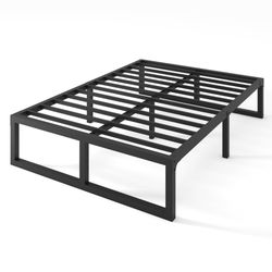 Yitong Angel King Bed Frame, 18 Inch High 3500 lbs Metal Platform, Mattress Foundation with Steel Slat Support/No Box Spring Needed/Noise Free/Non-Sli