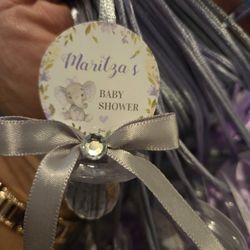 Lavender Elephant Baby Shower Pacifiers Guest Favors