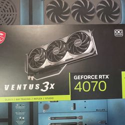 GeForce RTX™ 4070 VENTUS 3X 12G OC ... brand NEW, never opened GPU