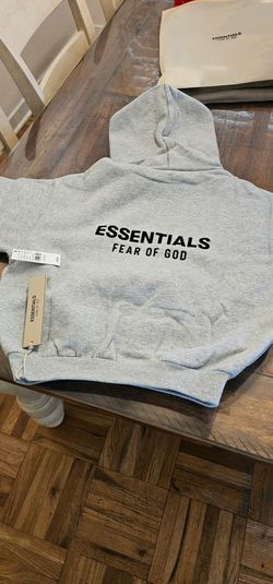 Essentials Kids Hoodie Light Heather size 8 100% authentic