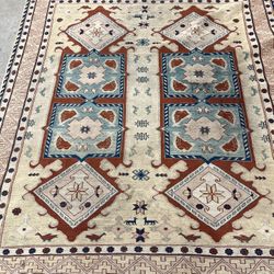 Rug Vintage 6x7 Hand Woven Persian 