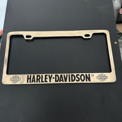 Brass Harley Davidson Tag Holder
