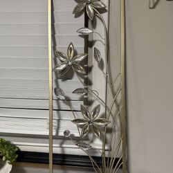 Gold Floral Wall Decor 