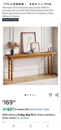 Console Table for entryway