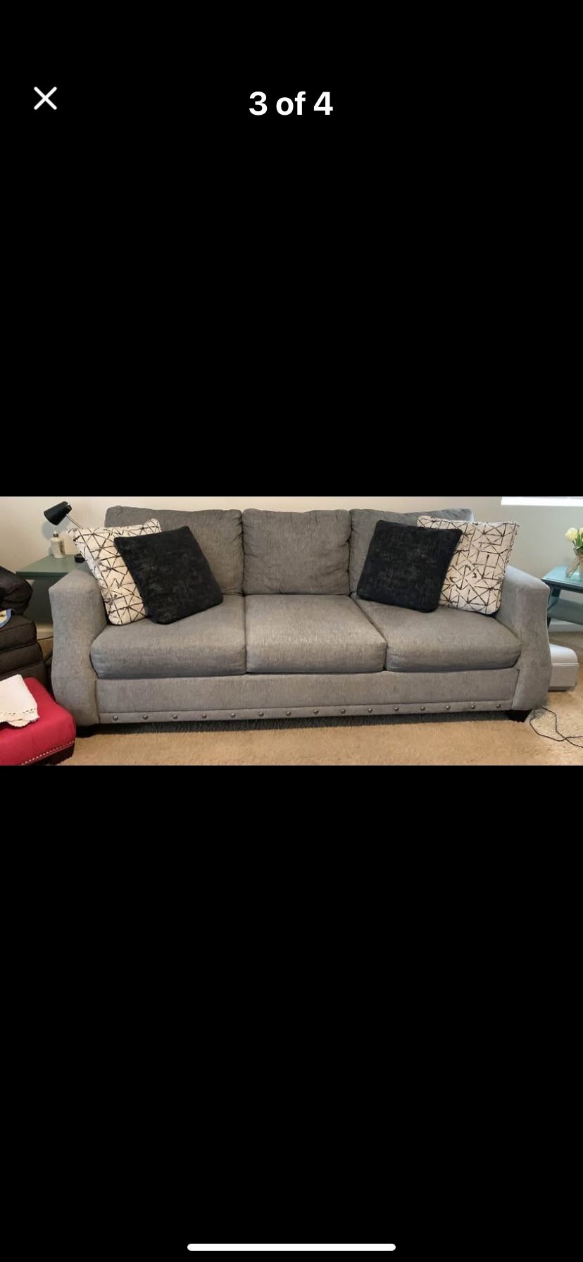 BROYHILL GREY SOFA
