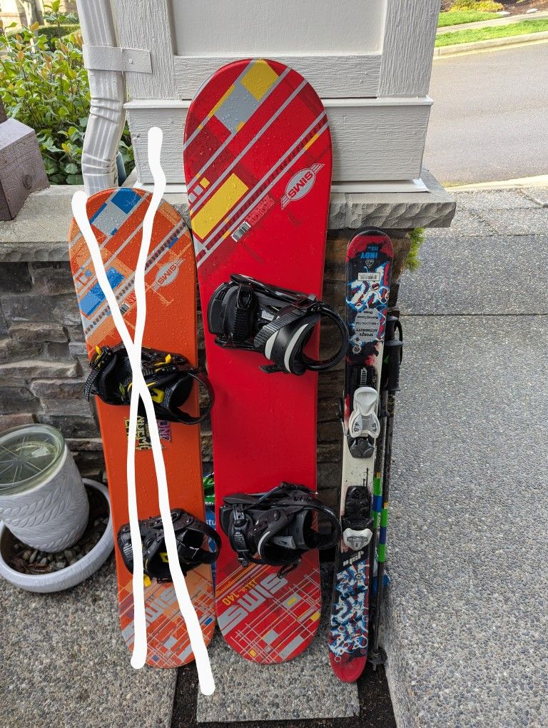 Snowboards, Ski And Ski Car Rack