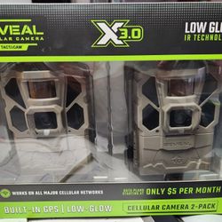 Reveal Tactacam X3.0 Cellular Trail Camera. 2 Pack
