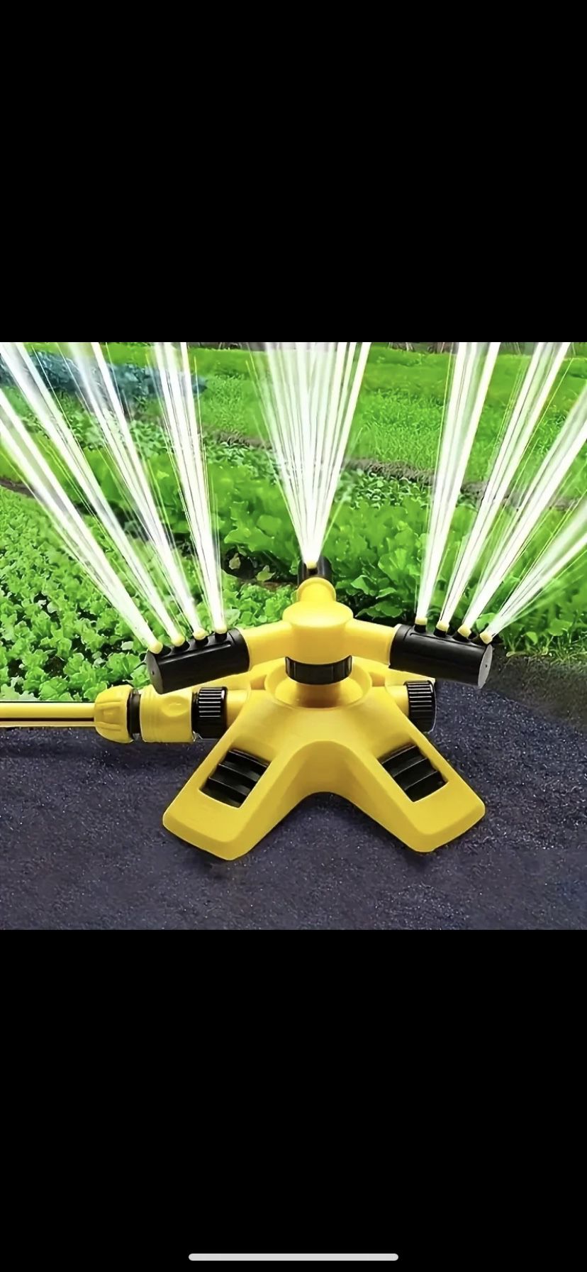 Upgrade Your Garden With This 360° Rotating Plastic Sprinkler - Perfect for Irrigation And Outdoor Watering!
