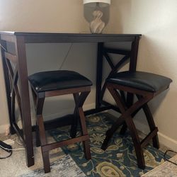 Bar Height Table with 2 Stools