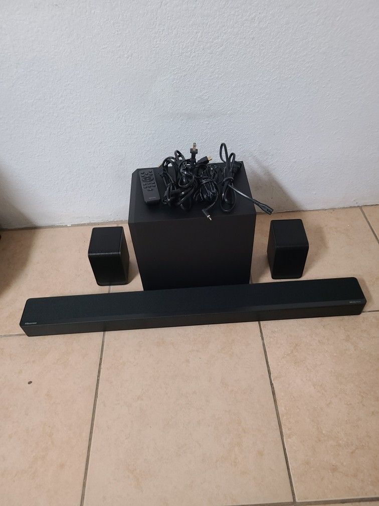 Hisense Dolby Atmos AX Series 5.1.2 Ch 420W Soundbar w/ Subwoofer & Rear Speakers AX5120G