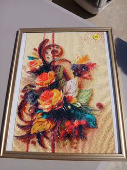 Framed diamond art