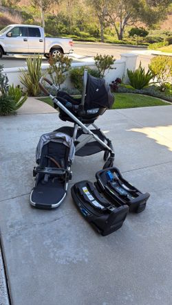 Nina Vista Set: Car Seat + 2x Bases + Stroller + Toddler Seat + Adapters