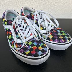 Tie Dye Checker Unisex Vans