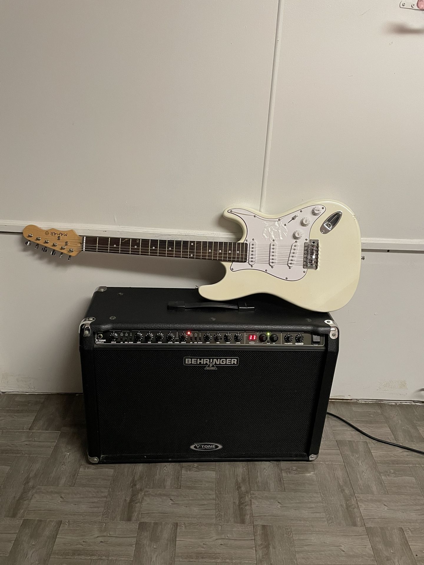 Electric Guitar And Amplifier