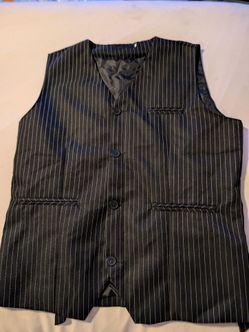 S126) xl 1920's pin stripe mafia mens vest