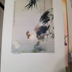 3 Vintage Japanese Prints Chang Shu Chi 