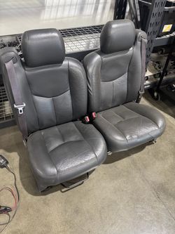 Gray leather seats