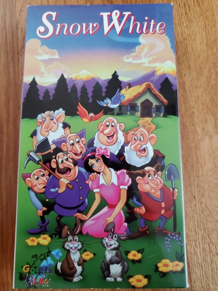 Snow White VHS Rare Golden Films 1992 Version