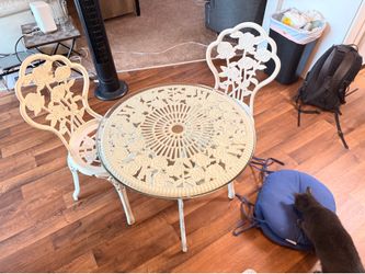 Patio table and chairs