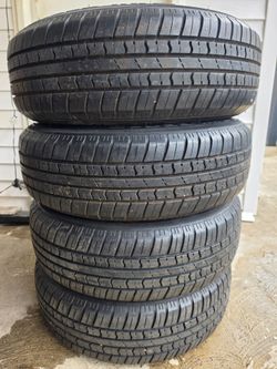 4 - P205/70R15 whitewall tires like new Milestar
