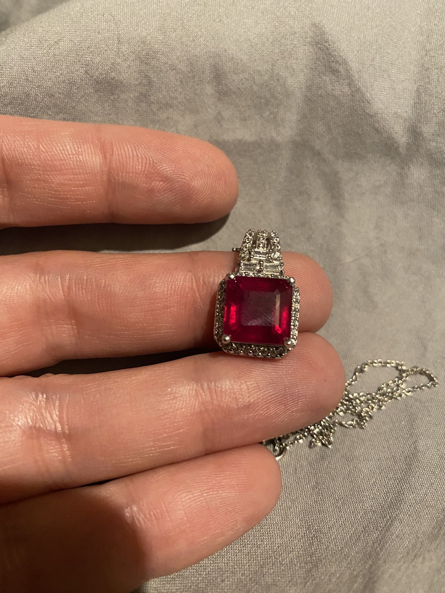 New Niassa Ruby & Sterling Silver Necklace