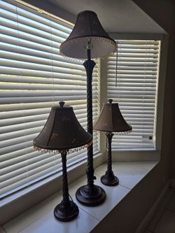 3 Dragonfly lamps