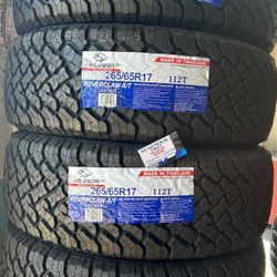 265/65/17 New Tires #4 Atlander A/T Mount & Balance // 4 llantas nuevas Instaladas Y Balanceadas