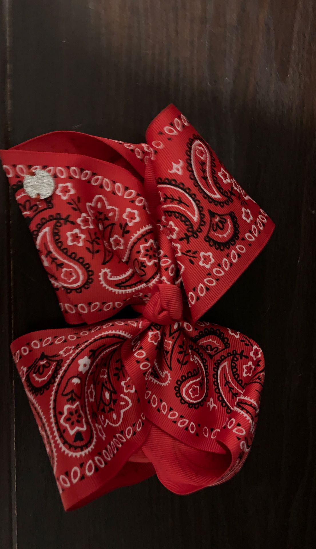 Red white and black jojo siwa bow