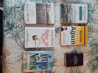 Joyce Meyer and Joel osteen hardback books