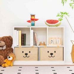 OgiOgi Wooden Kids Toy Storage Organizer for Toddlers, Nursery-White