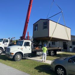 Sheds Relocated , Movemo Casita De Patio Container Rv Trailer Crane Available 