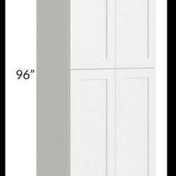 White Shaker Pantry Cabinet