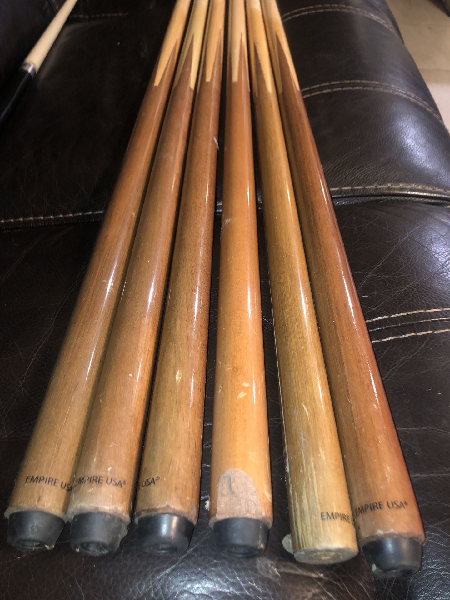 Pool table Sticks 6pack
