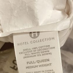 Queen Hotel Collection Medium Weight Down Comforter 