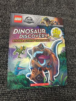 LEGO Jurassic World Dinosaur Discovery Sticker Activity Book Paperback Ages 4-8