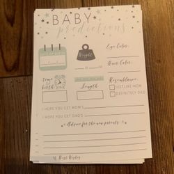 Baby Prediction Cards