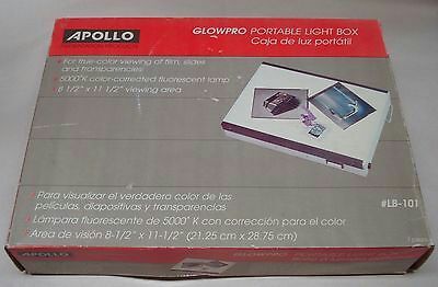 Apollo GlowPro Portable Light Box LB101 Slide 8-1/2x11 NEW IN BOX