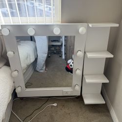 Vanity Mirror And Shelf