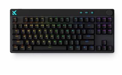 MCHOSE Mix 87 TKL Wired Gaming Keyboard Magnetic Switch Hall Effect Keyboards Rapid Trigger SOCD 8K Polling Rate Volume Knob Adjustable Actuation Poin