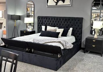 NEW QUEEN SIZE STORAGE BED WITHOUT MATTRESS AND FREE DELIVERY PAY ON ARRIVAL