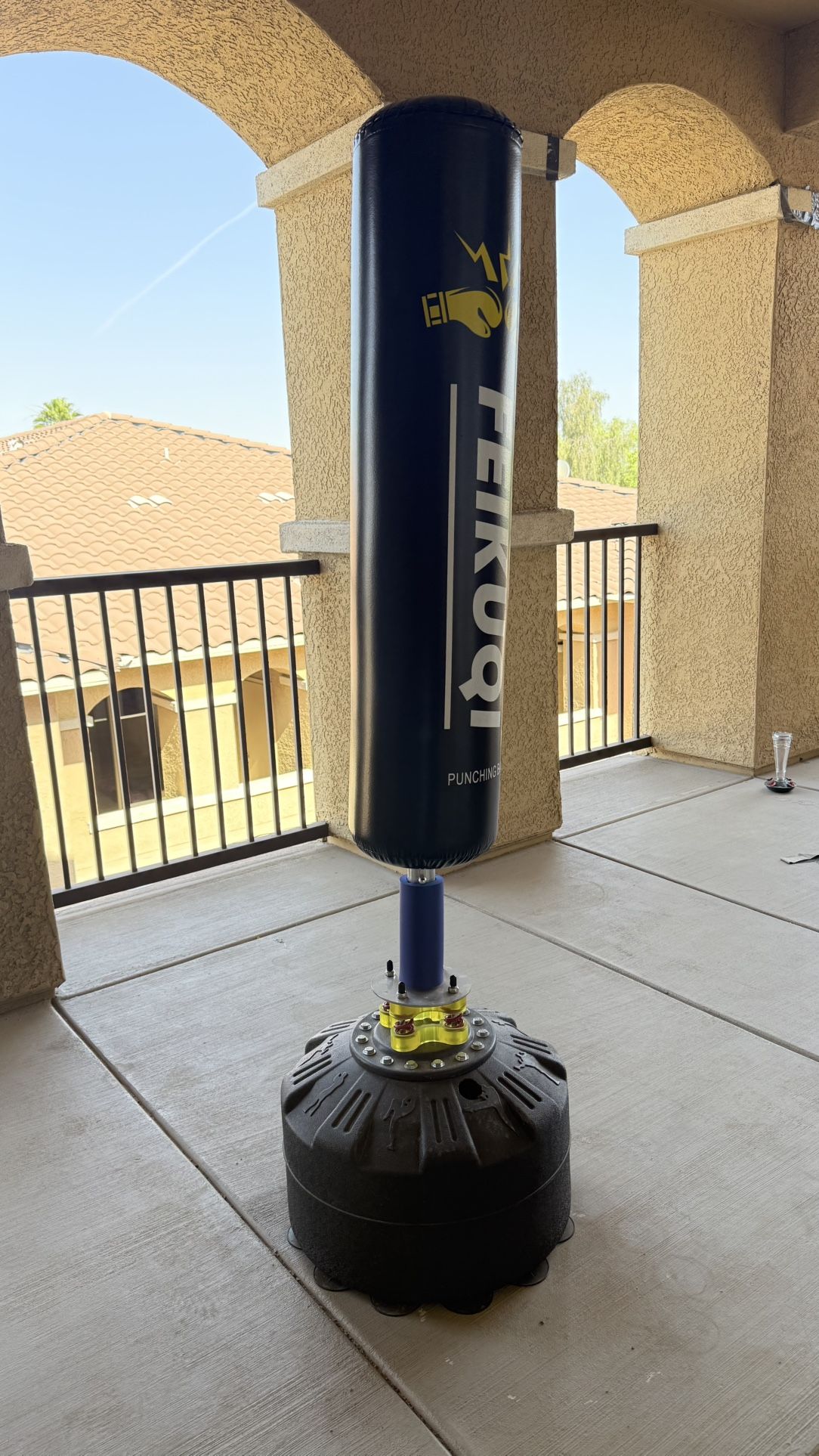 Stand alone punching bag
