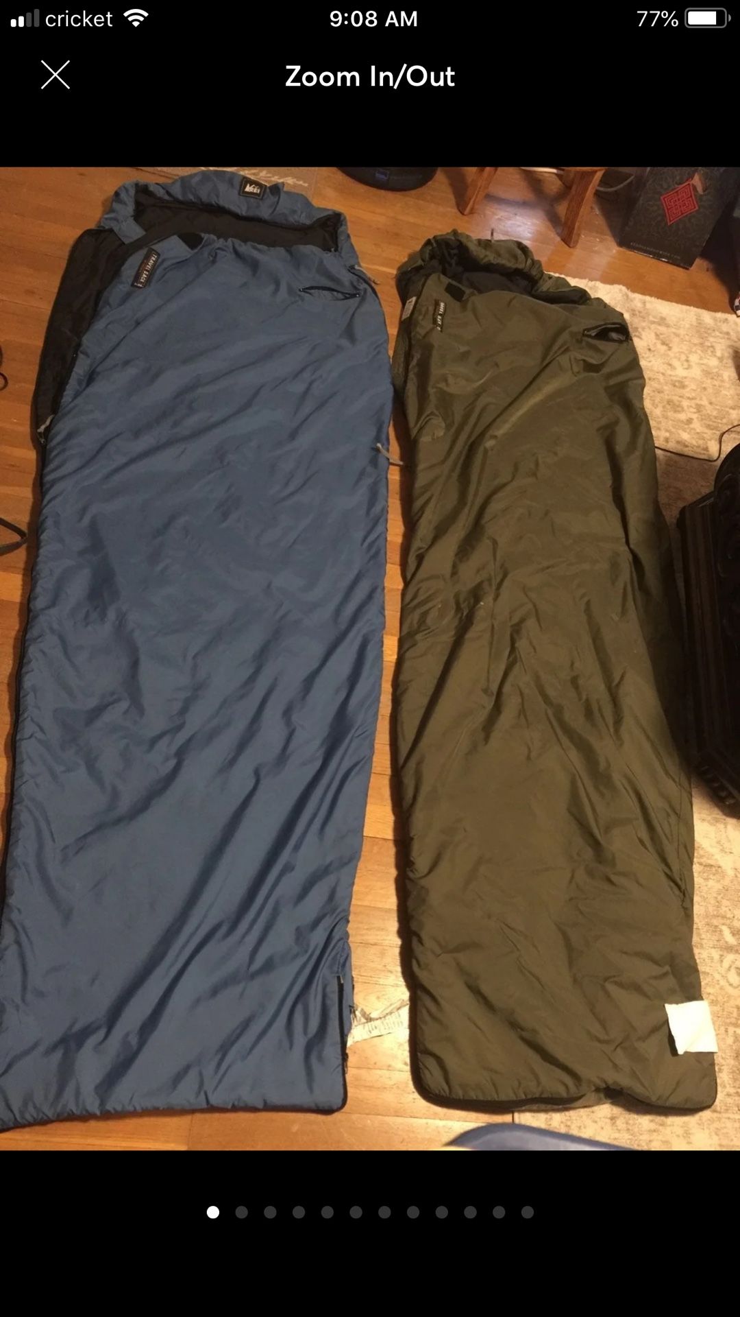 2 sleeping bags